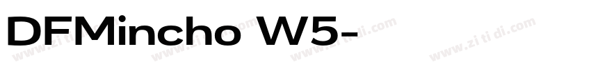 DFMincho W5字体转换